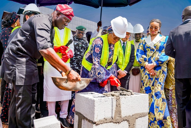 First Lady lays foundation for $10.4m startup hub in Abuja