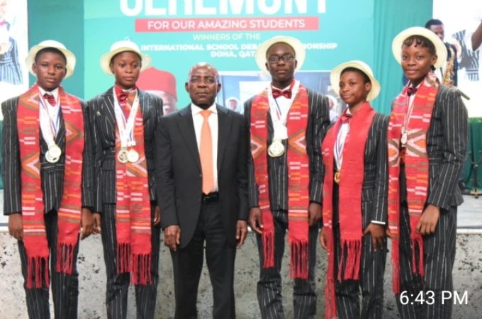 Otti rewards Abia world debate champions with N1m each
