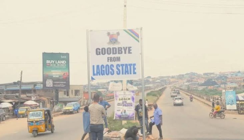 Lagos installs boundary demarcation signposts across state