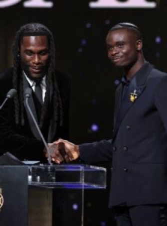 Burna Boy becomes first African artiste to present Socrates Award at Ballon d’Or