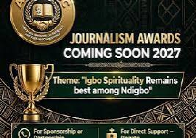 ANORACC introduces journalism awards to celebrate Igbo Spirituality