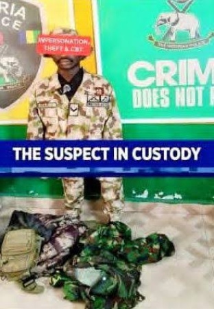 Police detain suspected fake soldier in Bauchi