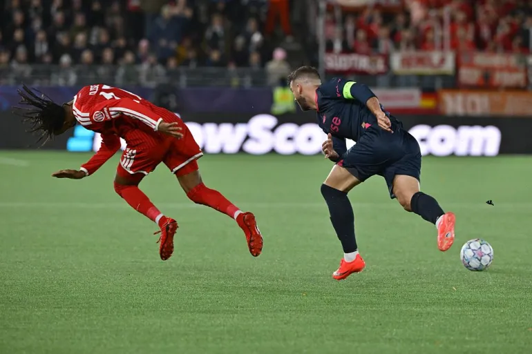 Bayern’s Michael Olise sent off for ‘super dumb’ yellows within seconds