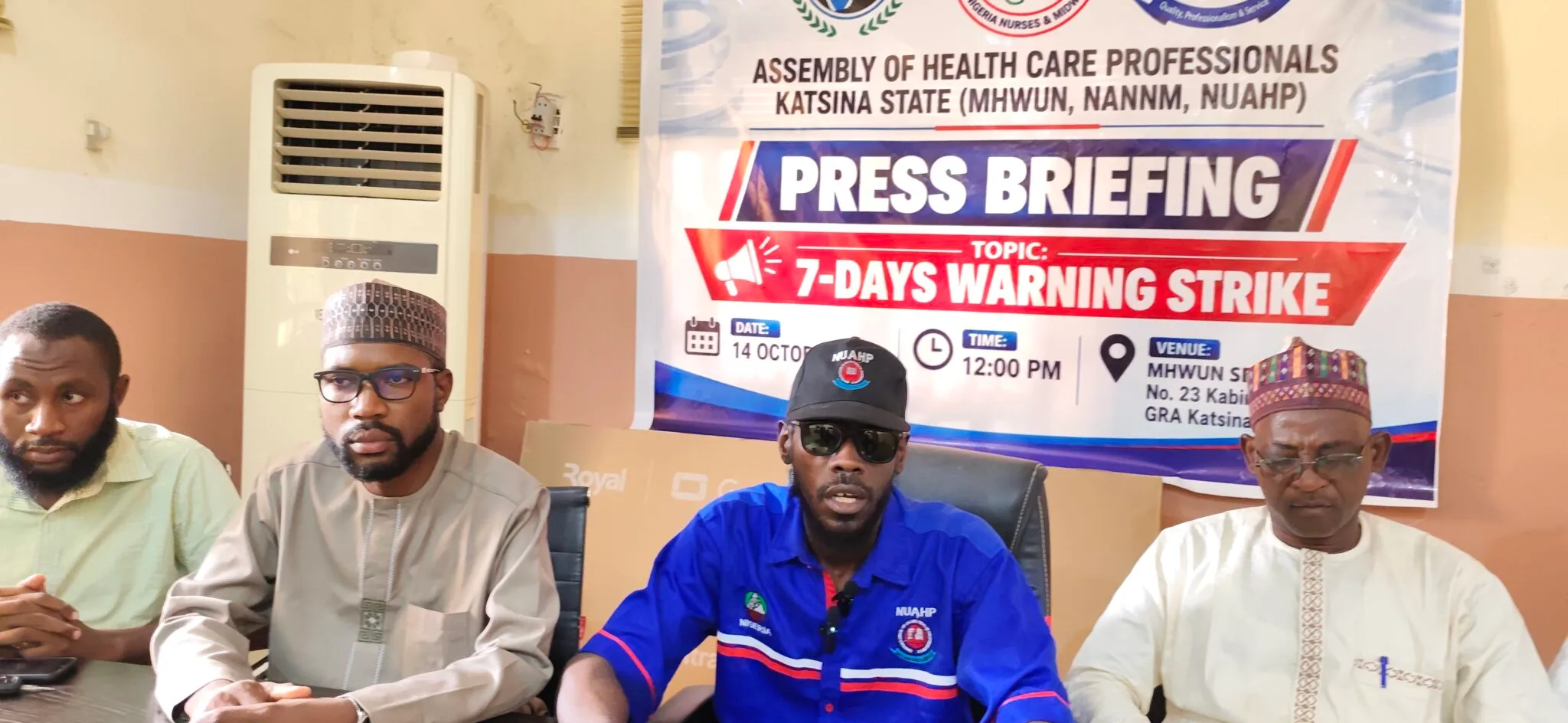 Katsina health professionals declare 7-day warning strike