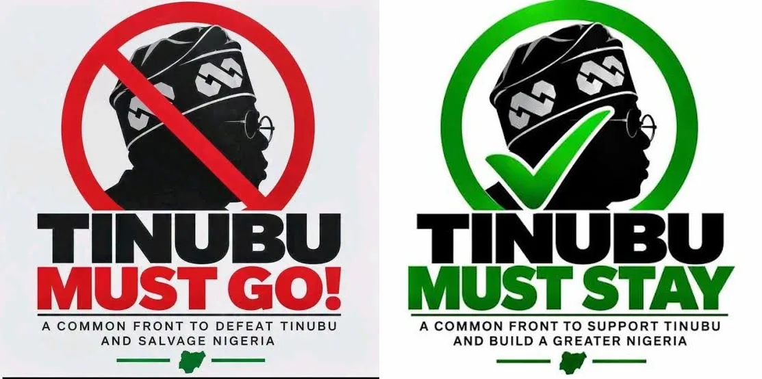 ‘Tinubu Must Go’ vs ‘Tinubu Must Stay’: Forces behind campaigns