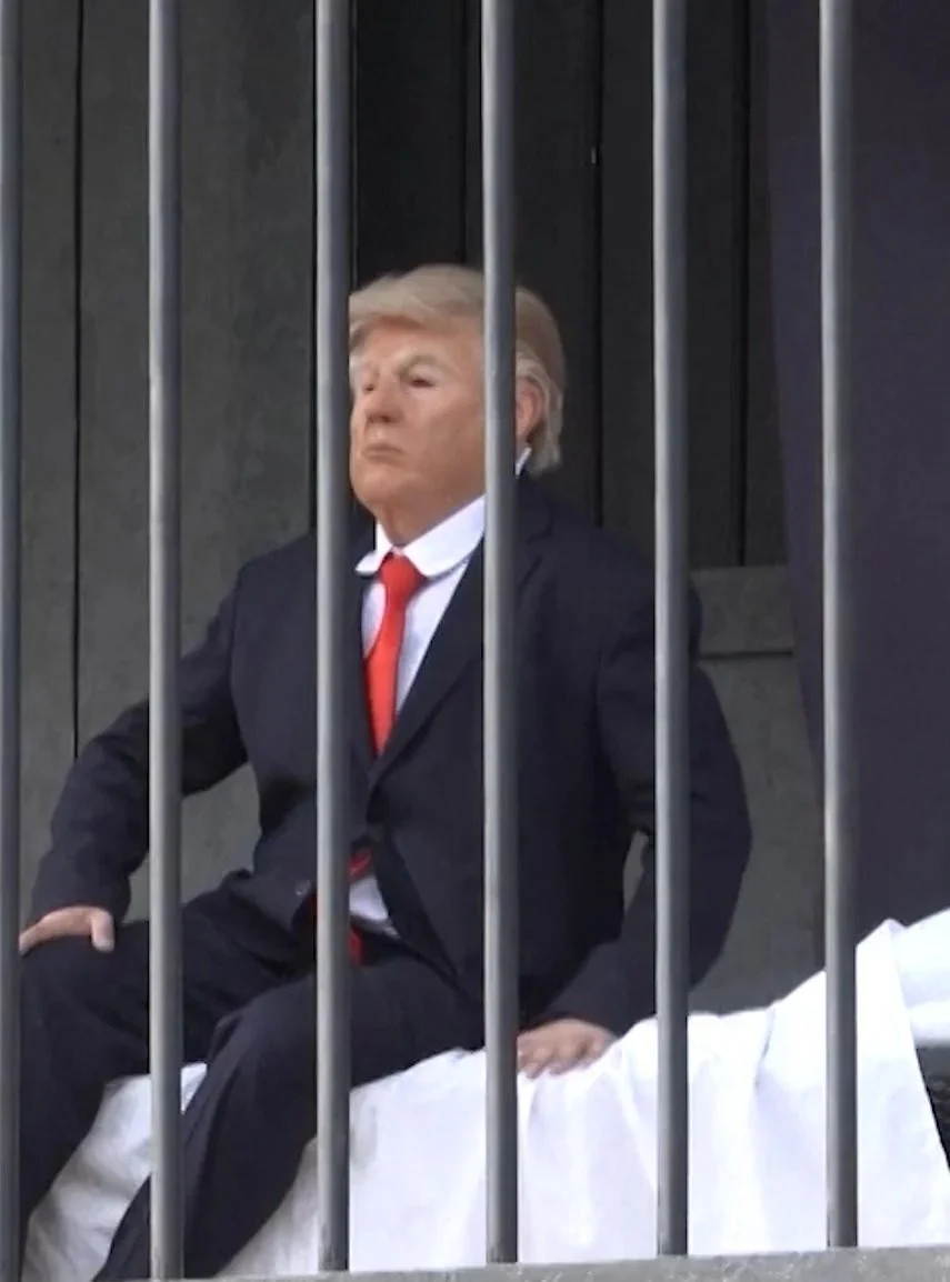 Iran puts Trump behind bars in provocative new art installation