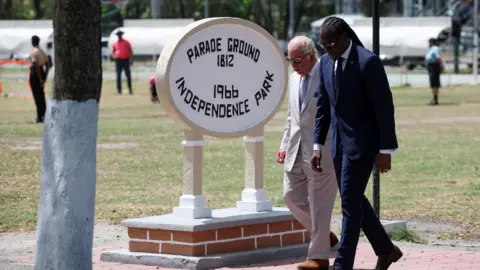 King visits Guyanese slave rebellion site on Caribbean tour