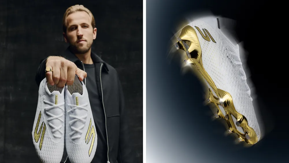 Skechers celebrates Harry Kane’s Ballon d’Or with a limited run of 73 gold boots for his 73 goals